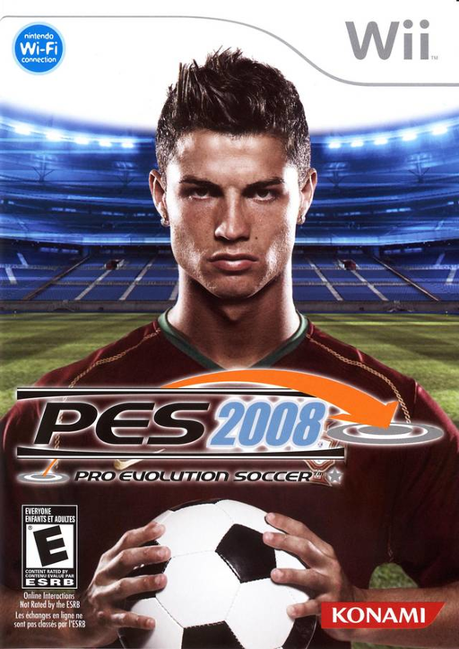 Pro Evolution Soccer 2008 box art for Wii